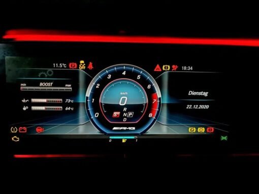 AMG Speedometer Menu Activation via OBD2 for W213 330km IC Type