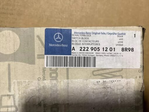 Original Heated Seats Switch Right A2229051201 for Mercedes S Class W222
