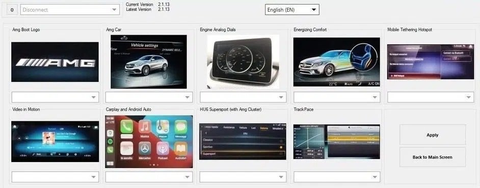 OEM CarPlay Android Activation for 2018-19 W205 X253 W213