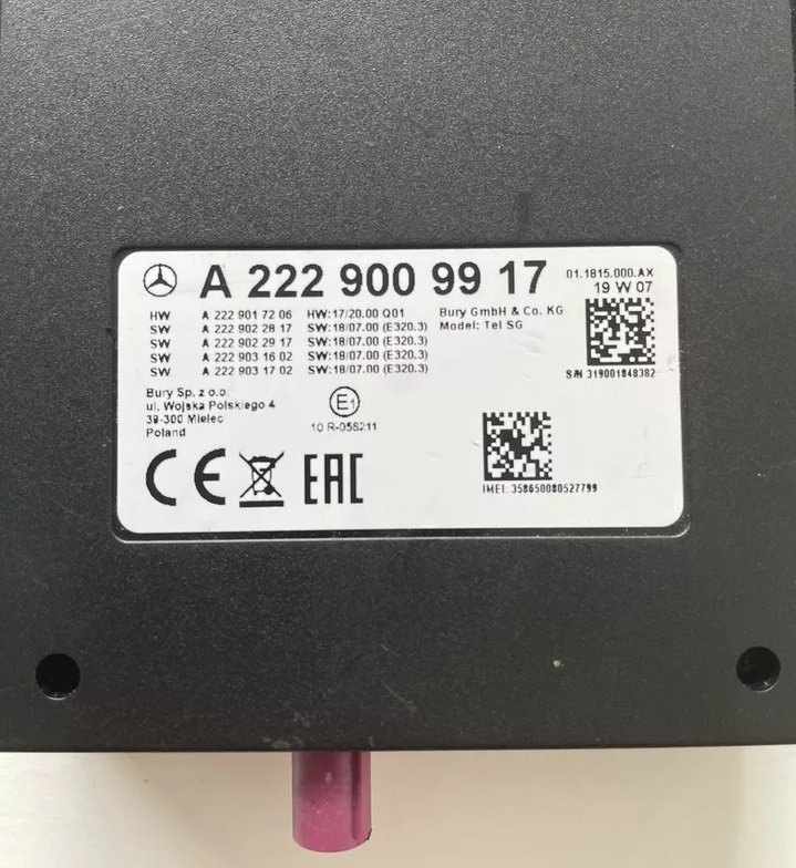 Original New Control Unit A2229009917 for Mercedes S Class W222