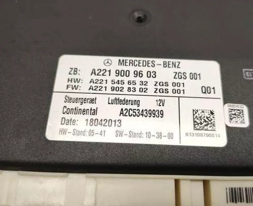 Used Air Suspension Control Module A2219009603 for Mercedes S Class
