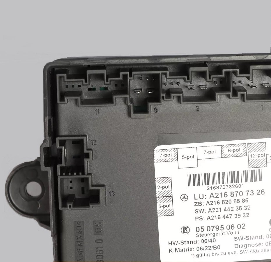 Used Left Driver Side Door Control Module 2168707326 OEM for Mercedes W216 CL550 CL63 AMG